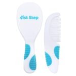 1st Step Comb & Brush Set with Soft Bristles (Blue) - Fast Shipping to USA & Canada