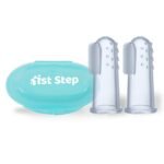 1st Step Silicone Finger Brush Pack of 2 (Mint Green) - Fast Shipping to USA & Canada