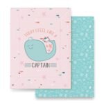 Tidy Sleep Baby Changing Mat - Waterproof, Foldable, Padded Diaper Changing Sheets for Newborns & Infants - Pack of 2, Sea Captain (65 cm x 45 cm) - Fast Shipping to USA & Canada