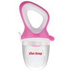 1st Step BPA Free Silicone Fruit and Food Nibbler and Feeder (Pink) - Fast Shipping to USA & Canada