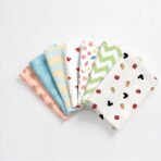 TIDY SLEEP Muslin Baby Face Napkin for New Born (Washable, Reusable Extra Soft Baby Face Napkin) (7) - Fast Shipping to USA & Canada