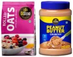 Disano Peanut Butter Crunchy 924g & Disano Rolled Oats, Naturally Gluten free, 1kg - Fast Shipping to USA & Canada