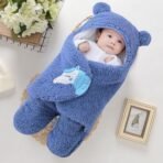 First Kick Baby Blankets New Born Pack of Wearable Hooded Swaddle Wrapper Sleeping Bag for Baby Boys and Baby Girls Pack of 1 (0-6 Months, Turquish Blue) - Fast Shipping to USA & Canada