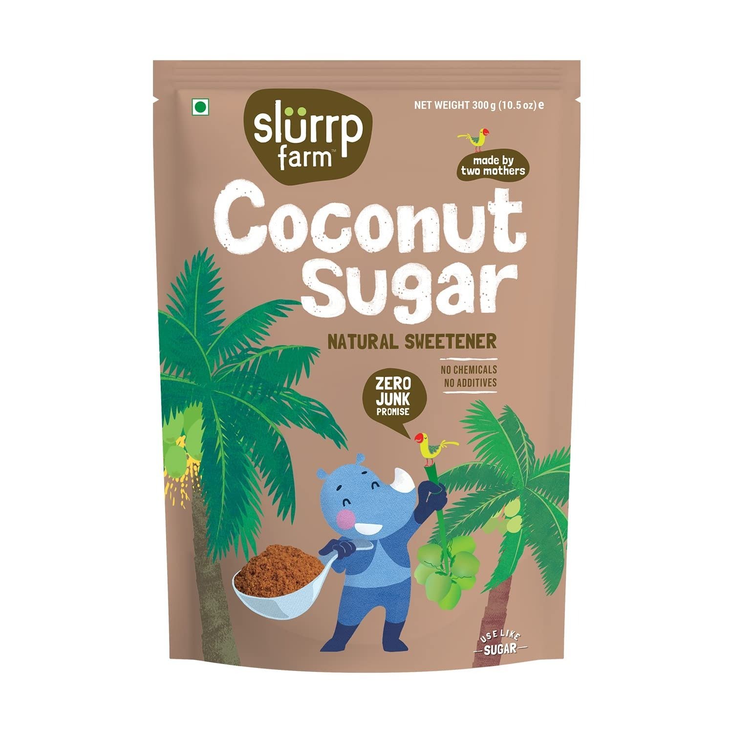 717nDOkjLqL-1.jpg Slurrp Farm Coconut Sugar (300g) - Fast Shipping to USA & Canada - Image 1