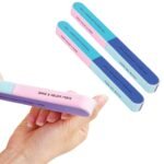 TEMPERIA (2pcs) 7 Way Nail Filer and Buffer - Nail File Shaper Shiner Scrubber for Women for Smooth and Polished Nails - Multicolour - (HF067) - Fast Shipping to USA & Canada