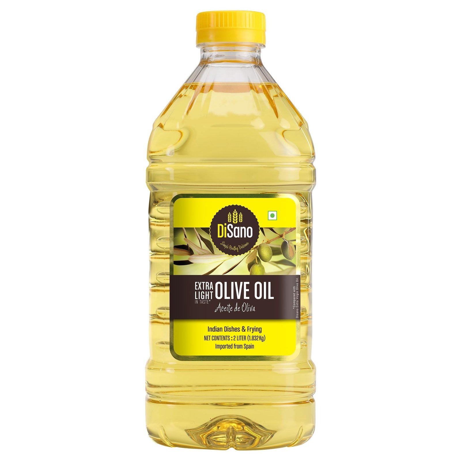 718nc2oGNpL-1.jpg DiSano Extra Light Olive Oil 2L, Ideal for Indian Cooking - Fast Shipping to USA & Canada - Image 1