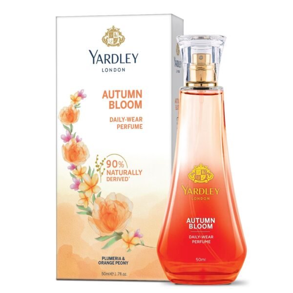 Yardley London Autumn Bloom Perfume| Floral Fruity Scent| 90% Naturally Derived| Plumeria & Orange Peony Perfume For Women| 50Ml - Spray - Fast Shipping to USA & Canada