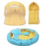 Infantbond Reversible Nest Mattress with Net (Yellow) ? Fast Shipping to USA & Canada