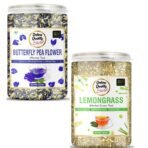 Online Quality Store Butterfly Pea & Lemongrass Herbal Tea Combo (2 x 100g) - Fast Shipping to USA & Canada
