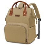 StarAndDaisy Diaper Backpack For Mothers For Travel/Diaper Bags For Mom With Multi Compartments, Insulated Bottle Pockets, Waterproof, Ultra Soft Oxford Fabric, 24Lt Capacity - Beige - Fast Shipping to USA & Canada