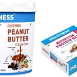 MYFITNESS Peanut Butter & PRO.FITNESS Protein Bar 1.25kg + 6x34g | Pre-Post Workout | Crunchy Chocolate & Protein Bars - Fast Shipping to USA & Canada
