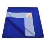 Tidy Sleep Instadry Anti-Piling Fleece Extra Absorbent Quick Dry Sheet for New Born Babies, Cotton Bed Protector Mattress Pack of 1 Royal Blue Medium (100x70) cm - Fast Shipping to USA & Canada