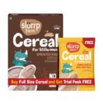 Slurrp Farm Sprouted Ragi Powder + Free Mango Cereal (250g+50g) - Fast Shipping to USA & Canada