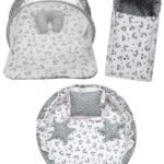 Infantbond Reversible Nest Mattress with Net (Gray Moon) ? Fast Shipping to USA & Canada