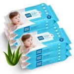 Mee Mee Soft Gentle Baby Wet Wipes (72 Wipes) Pack of 6 | Infused with Aloe Vera and Vitamin E | Paraben & Sulfate Free | Cleansing Wipes | Wipes Combo for Babies - Fast Shipping to USA & Canada