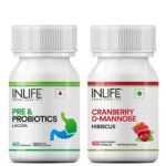 INLIFE Probiotics with Cranberry - 60 Capsules Each - Fast Shipping to USA & Canada