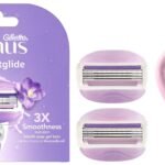 Gillette Venus Skin Love With Skin Essence Womens Razor For Hair Removal-Pack Of 1, Green & Gillette Venus Comfortglide Hair Removal Razor Blades 2 Pcs for Women(Avocado Oils & Freesia scent) - Fast Shipping to USA & Canada