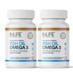 INLIFE Fish Oil Omega 3 1000mg - 120 Softgels - Fast Shipping to USA & Canada