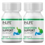 INLIFE Digestion Support Supplement - 60 Vegetarian Capsules (Pack of 2) - Fast Shipping to USA & Canada