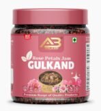 AB BRAND Premium Gulkand Rose Petal Preserve Made with Damask Roses & Mishri | Natural Ayurvedic Coolant | Rich in Antioxidants, Good for Digestion & Skin Health | 100 GM - Fast Shipping to USA & Canada