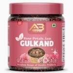 AB BRAND Premium Gulkand Rose Petal Preserve Made with Damask Roses & Mishri | Natural Ayurvedic Coolant | Rich in Antioxidants, Good for Digestion & Skin Health | 100 GM - Fast Shipping to USA & Canada