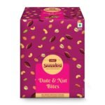 Unibic Swaadesi 100% Date & Nut Bite I Date Bites I Dates Barfi Made with Dates, Almonds, Cashew and Pistachio I Dry Fruits Nuts, Healthy Delicious Indian Sweets, Gluten Free I 300 Gm (30 gm*10) - Fast Shipping to USA & Canada