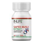 INLIFE Safed Musli 500mg - 60 Capsules - Fast Shipping to USA & Canada