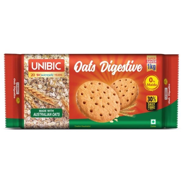 Unibic Oats Digestive, 1kg - Fast Shipping to USA & Canada
