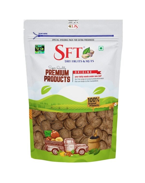 SFT Premium 100% Pure inshell walnuts 1Kg California |Healthy Snacks, Dry fruits, Akhrot|Large Size|Inshell Walnuts Akhrot|Crunchy Walnuts|Rich in Protein, Iron & Antioxidants|Rich in Omega-3 - Fast Shipping to USA & Canada