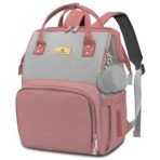 StarAndDaisy Baby Bag for Mother Travel/Maternity Bag with Multi Compartments, Insulated Bottle Pockets, Waterproof, 30L Capacity ? Pink Grey - Fast Shipping to USA & Canada