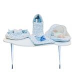 Infantbond Complete Bedding Set (Cloud Line Blue) ? Fast Shipping to USA & Canada