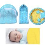 Infantbond 8 in 1 Baby Combo Bed & Blanket (Blue Star) ? Fast Shipping to USA & Canada