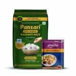 Pansari Daily Basmati Rice 1 KG| Long Grain Aromatic Flavourful | Fortified Ideal for Daily Cooking | Perfect for Biryani Pulao Khichdi (1-Kg) - Fast Shipping to USA & Canada