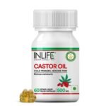 INLIFE Castor Oil 500mg - 60 Liquid Capsules - Fast Shipping to USA & Canada
