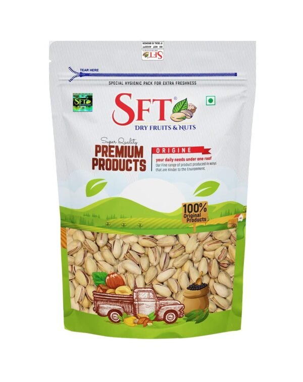 SFT Premium Californian Roasted & Salted Pistachios 500g | Pista Dry Fruit | Rich In Protein, Phosphorus | Dietary Fibre, Premium Nuts & Dry Fruits | Shelled Nuts, Crunchy | Delicious Healthy Snack - Fast Shipping to USA & Canada