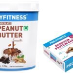 MYFITNESS Peanut Butter & PRO.FITNESS Protein Bar 1.25kg + 6x34g | Pre-Post Workout | Creamy Chocolate & Protein Bars - Fast Shipping to USA & Canada