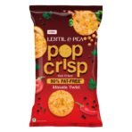 UNIBIC Pop Crisp I Lentil and Pea I Popped Chips I Masala Twist I | Not Baked Not Fried |90% Fat Free | Low Calorie | Healthy Snacks | 40 Grams - Fast Shipping to USA & Canada
