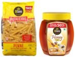 DiSano Pure Honey 1Kg (Pack Of 1) & DiSano Pastalicious 100% Durum Wheat Penne Pasta, 1kg - Fast Shipping to USA & Canada