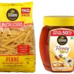 DiSano Pure Honey 1Kg (Pack Of 1) & DiSano Pastalicious 100% Durum Wheat Penne Pasta, 1kg - Fast Shipping to USA & Canada