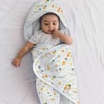 TIDY SLEEP New Born Baby Wrapper Nap Nest All Season Soft Swaddle Fluffy 2 Layered AC Wrapping Receiving Blanket for Baby Boys and Baby Girls (Jungle Safari) - Fast Shipping to USA & Canada
