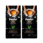Pansari Platinum Premium CTC Chai with 17% Long Leaves Tea | Assam & Darjeeling Blend Tea | 500g (250g x 2) Pack | Bold, Rich Aroma for an Authentic Chai Experience - Fast Shipping to USA & Canada