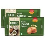 Unibic Danish Coconut Cookies, 270Gm (Pack Of 2)/300Gm (Pack Of 2) Weight May Vary - Fast Shipping to USA & Canada