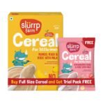 Slurrp Farm Mango Cereal + Free Strawberry Trial (200g+50g) - Fast Shipping to USA & Canada