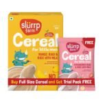 Slurrp Farm Mango Cereal + Free Strawberry Trial (200g+50g) - Fast Shipping to USA & Canada