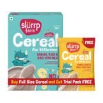 Slurrp Farm No Added Sugar Instant Cereal Ragi Rice and Banana with Milk 200g + Free Mango Cereal Trial Pack 50g - Fast Shipping to USA & Canada