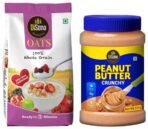 DISANO Peanut Butter Crunchy 924G & Oats, 100% Wholegrain, Pouch 1 Kg - Fast Shipping to USA & Canada