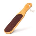Temperia Double Sided Foot File Scrubber | Dead Skin & Callus Remover | Feet Scraper | Pedicure Tool with Wooden Handle - Fast Shipping to USA & Canada