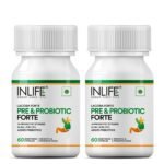 INLIFE Prebiotic & Probiotics Forte 25B CFU - 60 Capsules - Fast Shipping to USA & Canada