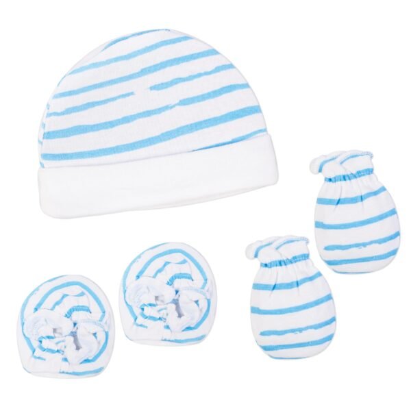 Mee Mee Premium & Soft Baby Cap, Mitten & Booties Set | Comfortable & Essential for Babies, Infants & New Borns | Best Combo for 0-12 Months Baby Boys & Girls - Fast Shipping to USA & Canada