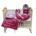 Infantbond Cotton Bedding Combo (Red Polka) ? Fast Shipping to USA & Canada